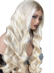 Peluca con malla frontal 13x4 de la mejor calidad, cabello virgen europeo de 22 pulgadas, línea de cabello prearrancada de densidad 180% transparente para encaje suizo - Product Image 3