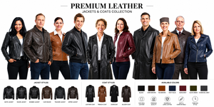 Chaqueta de Cuero Premium para Hombre, Abrigo Largo Formal de Piel de Vacuno Genuina, Logotipo Personalizado, Proveedor Mayorista - Product Image 2