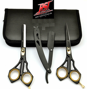 ชุดกรรไกรตัดผมสำหรับตัดผมและซอยผม ด้ามจับเหล็กคม อุปกรณ์ร้านทำผม - Product Image 6