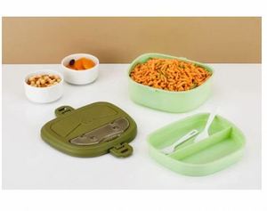 Boîte à lunch en plastique élégante et de haute qualité, pour le transport quotidien du déjeuner, fabriquée en Inde, au meilleur prix. - Product Image 4