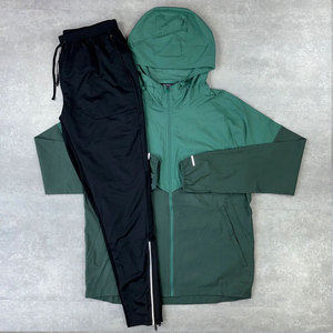 Conjunto de Sudadera con Cremallera y Pantalón de Chándal para Hombre, Diseño Personalizado OEM, Ecológico, 100% Poliéster, Cortavientos de Invierno, 2 Piezas - Product Image 1