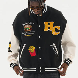 Chaqueta Varsity de Béisbol para Hombre, Diseño Grande con Logotipo Bordado en Chenilla Personalizado, Piel de Vaca, Alta Calidad, Venta al Por Mayor 2026 - Product Image 6