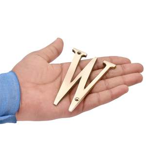 Placa de Identificación de Latón para Puerta de Hotel, Letrero con Letras del Alfabeto para Montar en la Pared - Product Image 3