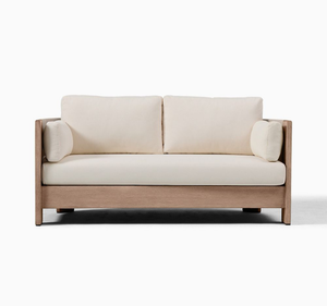 Conjunto de Sofás de Madera de Teca Modernos para Exteriores, Cojines Gruesos, Diseño Tropical, para Jardín, Patio, Terraza, Villa, Resort, Hotel, Sala de Estar, Impermeable - Product Image 3