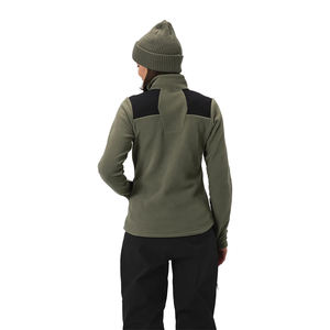 Veste décontractée réversible en polaire brodée pour femme, idéale pour l'hiver en extérieur, éco-responsable, 300 GSM, pour le ski et le snowboard en montagne - Product Image 4
