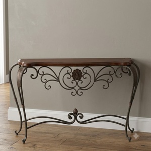 Mesa de Patio y Jardín de Hierro Forjado a Mano, Estilo Europeo de Lujo, Ecológica, Marca KHP, Resistente a la Intemperie, Metal Personalizado - Product Image 2
