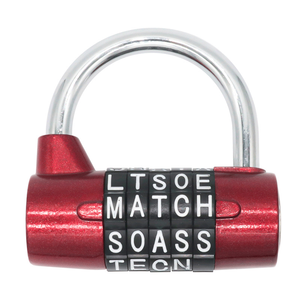 <span class=keywords><strong>Cadenas</strong></span> en U à combinaison alphanumérique en alliage de zinc, réinitialisable, pour la vente en gros et l'approvisionnement OEM - Product Image 2