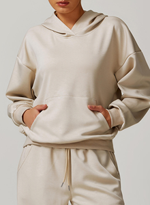 Custom Logo High Quality Women Lightweight Casual <b>Workout</b> Sports Top Oversized Gym Sweatshirt Luxury <b>Hoodie</b> for Women - Product Image 1