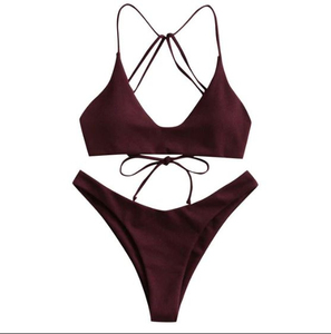 Conjunto de Bikini de Dos Piezas de Alta Calidad Hecho a Medida para Mujer, Estampado, de Secado Rápido, Transpirable y Ecológico, Traje de Baño para Playa - Product Image 4