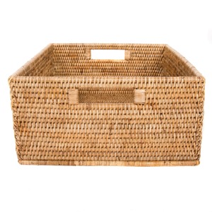 Cesta rectangular familiar de ratán, cesta de almacenamiento hecha a mano, venta al por mayor, ecológica, hecha en Vietnam - Product Image 2