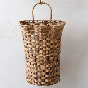 Cesta colgante de ratán de gran calidad, contenedor de almacenamiento tejido a mano, cestas colgantes de pared. - Product Image 2
