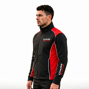 Racing Motorcycle <b>Jacket</b> Custom Size Windproof Breathable Polyester Quick Dry <b>Soft</b> <b>Shell</b> <b>Jacket</b> For <b>Men</b> - Product Image 5