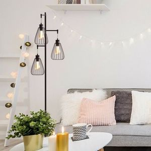 Lampada da Terra Industriale a 3 Luci Stile Albero 67 Pollici Illuminazione Industriale - Product Image 4