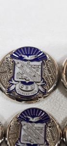 Premium High Quality Metal <b>Buttons</b> PHI BETA SIGMA Fraternity Custom <b>Buttons</b> for blazers in Silver color 8 <b>Buttons</b> - Product Image 3