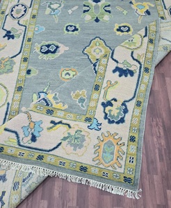 Hot Selling Large Size Handmade Oushak Wool Rug Gray Abstract High Quality Customizable Door Prayer Rug Set for Living Room - Product Image 2