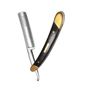 Outils de barbier, rasoir à cheveux, manche en acier inoxydable, rasoir droit pliable, rasoir droit de barbier - Product Image 5