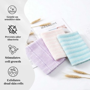 ผู้จัดจำหน่ายผ้าขนหนูพรีเมียมแบบขายส่งจำนวนมาก |   ผู้ผลิตผ้าขนหนูผ้าฝ้ายลายทางเนื้อนุ่มซึมซับได้ดี ผ้าขนหนูผ้าฝ้ายลายทาง - Product Image 2