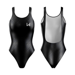 Traje de Baño de Competición con Tela Estampada para Mujer, Ropa de Baño para Damas, Traje de Playa de Secado Rápido para Entrenamiento - Product Image 1