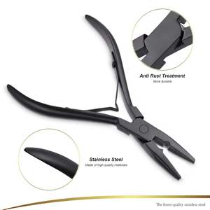 Vente en gros d'outils professionnels durables pour extensions capillaires : presse-perles, pinces en acier inoxydable, ciseaux de coupe, aiguilles à boucle, pinces de sectionnement - Product Image 4