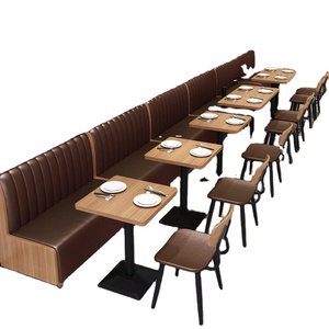 Vendita diretta in fabbrica prezzo a buon mercato di buona qualità pannello di particelle in legno ristorante da pranzo set <span class=keywords><strong>tavolo</strong></span> da pranzo in legno con sedia a posto - Product Image 1