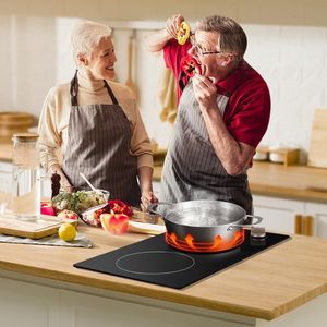 Piano Cottura a Induzione Elettrico da 1800W con 2 Manopole di Controllo, 12 Impostazioni di Temperatura, Piano Cottura a Induzione Integrato - Product Image 3