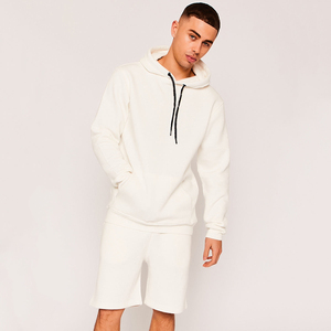 New Arrival Men's Unisex Streetwear Fashion <b>Shorts</b> <b>and</b> Hoodie Jogger <b>Set</b> with Custom Logo 100% Cotton Quick Dry - Product Image 1