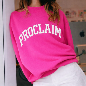 Women Long Autumn/Winter Oversized Mockneck Pullover Sweatshirt Comfortable Loose Front Logo Casual <b>Top</b> - Product Image 2