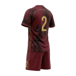 ชุดยูนิฟอร์มฟุตบอลแบบซับลิเมชั่นสั่งทำ OEM คุณภาพดีเยี่ยม ระบายอากาศได้ดี สำหรับทีมชายและหญิง เสื้อและกางเกงขาสั้น ผลิตจากโพลีเอสเตอร์ 100% - Product Image 2