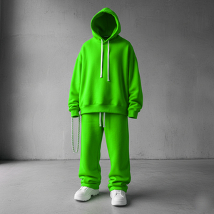 Chándal Deportivo con Capucha para Niños, Diseño Personalizado, Unisex, Estilo Urbano, Estampado, Tallas Grandes, 100% Algodón, Forro Polar Transpirable - Product Image 3