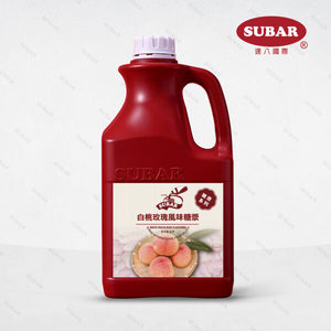 Jarabe con Sabor a Melocotón Blanco y Rosa - Product Image 1