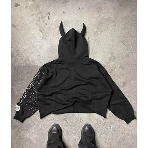 Manufacturer Streetwear Custom Puff Print Hoodie 500Gsm Heavyweight Thick Cropped Men - Product Image 2