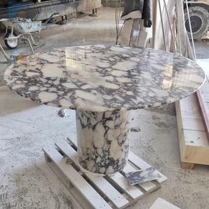 Modern Luxury <b>White</b> Calacatta Viola Marble Durable Decorative <b>Dining</b> Living <b>Room</b> Coffee <b>Table</b> Set - Product Image 1
