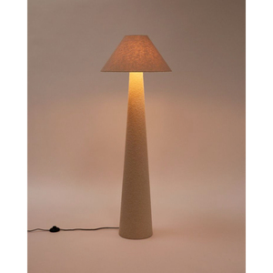 Lámpara de Pie de Papel Maché Moderna y Ecológica de Alta Calidad, con Pantalla Amarilla LED G9, Regulable, de 55 Pulgadas, para Sala de Estar Interior - Product Image 1