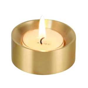 <b>Antique</b> <b>Brass</b> Metal Leaf Petal Tealight Candle Holder Rustic Metal Leaf Pattern <b>Candlestick</b> Base Wholesale - Product Image 5