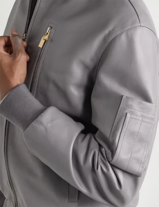 Leather Fashion <b>Jacket</b> <b>For</b> <b>Men</b> Latest <b>Jacket</b> Autumn Winter <b>Mens</b> Casual Zipper Genuine Leather <b>Jacket</b> <b>Men</b> <b>Long</b> Sleeve Outwear - Product Image 4