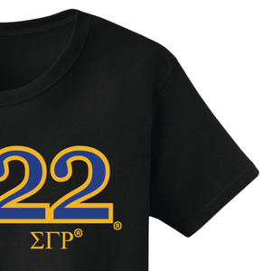 Camiseta Bordada con el Año de Fundación de Sigma Gamma Rho 1922, Camiseta Personalizada de la Hermandad Griega, Algodón, Estilo Casual Universitario, Venta al Por Mayor OEM - Product Image 5