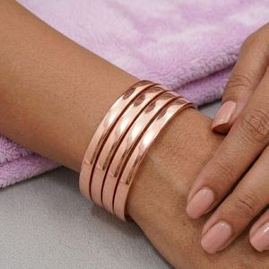 Woven <b>Copper</b> Alloy Cuff <b>Bracelet</b> Antique healing therapy <b>Copper</b> jewelry Plated Vintage Style Unisex Jewelry Bangles - Product Image 4