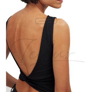 Camisetas sin mangas personalizadas de alta calidad para mujer, camisetas de yoga para verano, camisetas sin mangas para mujer, camisetas lisas para mujer - Product Image 3
