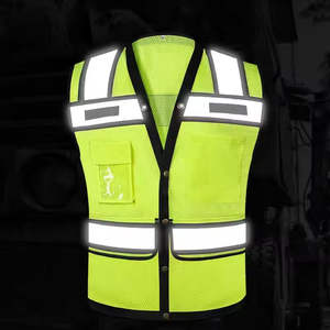 Uniforme de Construcción, Ropa de Trabajo Reflectante, Chaleco de Seguridad Reflectante de Alta Visibilidad, Chaleco de Seguridad Industrial - Product Image 2