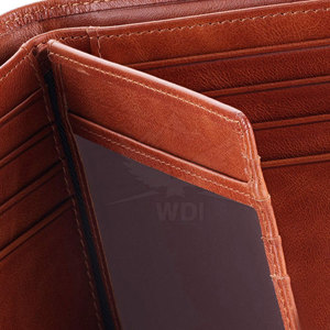 Cartera Corta de Cuero Genuino para Hombre, Alta Calidad, Tamaño Personalizado, Color Sólido, Peso Ligero, Precio Bajo - Product Image 3