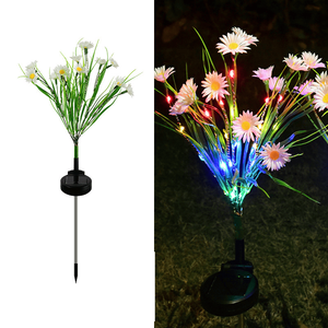 Lampada LED fiore paletto luci solari da giardino per esterni cortile & Patio arredamento caratteristiche impermeabili - Product Image 2