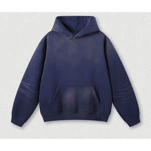 100% Cotton Casual Solid Acid Wash Winter Tracksuit for Men Breathable High Quality Custom Logo Regular Fit - Product Image 6