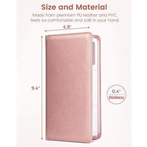 Accesorio para compartimento de camión automático, forro largo de cuero PU, organizador de estuche con logotipo, Cierre magnético para almacenar documentos, papeleo - Product Image 5