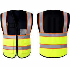 Chaleco de Seguridad Multifuncional Transpirable de Alta Visibilidad con Logotipo Personalizado, con Bolsillos Reflectantes, Unisex, de Poliéster - Product Image 2