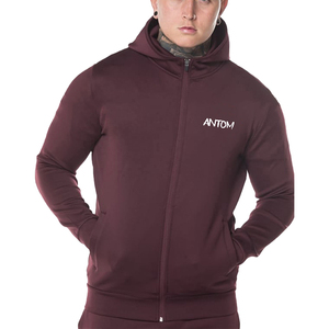 Sweat à capuche zippé pour homme, surdimensionné, vintage, effet délavé, en coton épais French Terry de haute qualité, avec logo brodé personnalisé. - Product Image 2