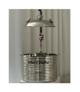 Nouveau design – Plat de service en acier inoxydable avec couvercle suspendu – Qualité supérieure – Style classique – Taille et capacité personnalisables – Présentation buffet - Product Image 1