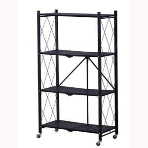 ชั้นวางของโลหะ 4 ชั้น แบบพับได้สำหรับห้องครัว - Product Image 4