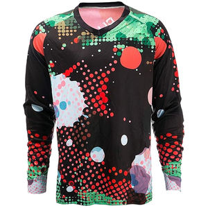 Jersey de Motocross Personalizado por Sublimación, Transpirable, de Malla, para Ciclismo MTB, Poliéster/Nailon, Secado Rápido, Ropa Deportiva - Product Image 1