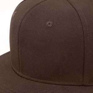 Gorra de Béisbol Unisex de Algodón Sólido Ajustable de 6 Paneles con Cierre a Presión, Estilo Casual, Color Marrón - Product Image 4