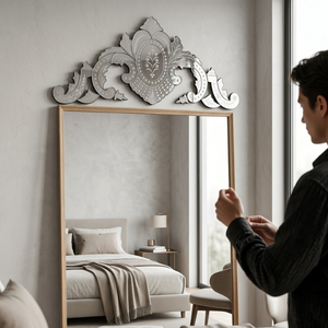 Espejo de Pared Barroco Veneciano Ornamentado de Lujo |   Espejo Decorativo Vintage | Espejo de Vidrio Estilo Antiguo para una Decoración Elegante del Hogar - Product Image 3